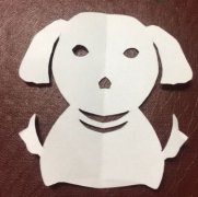 快速剪纸小狗的方法-活泼的小狗