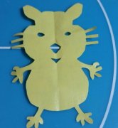 儿童手工剪纸老鼠的方法