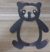 动物剪纸教程-可爱的熊猫