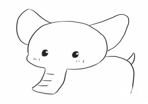 大象简笔画怎么画