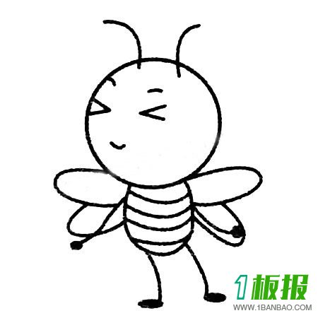 蜜蜂简笔画图片大全