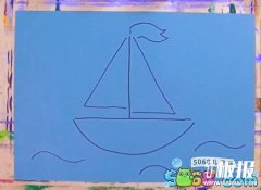 小帆船怎么画-水粉画小帆船的画法