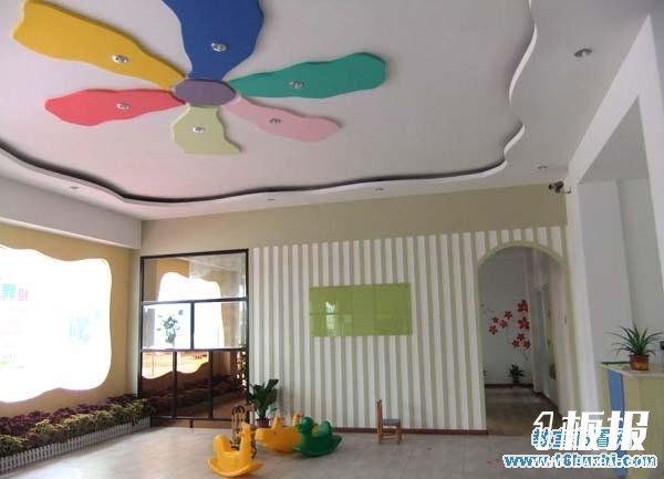 幼儿园教室天花板布置设计图片