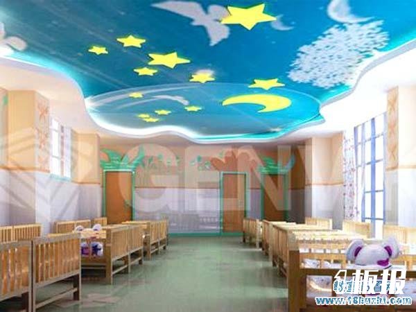 幼儿园寝室天花板设计案例图片