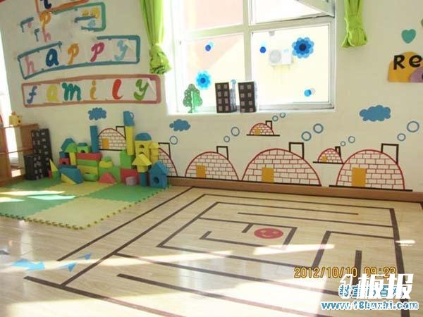 农村私立幼儿园建构区环境布置图片