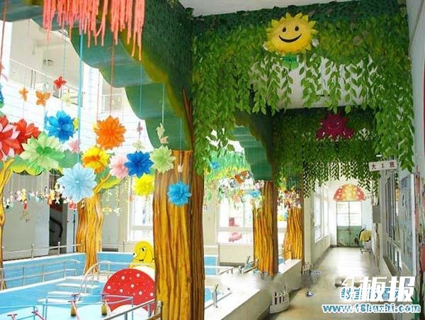 漂亮的幼儿园走廊装修设计案例图片