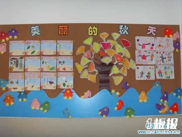 幼儿园美丽的秋天主题墙布置图片