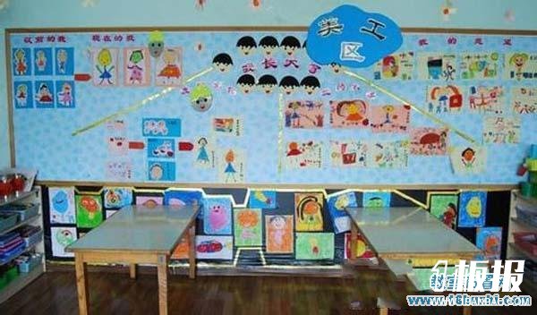 幼儿园美工区墙面装饰图片