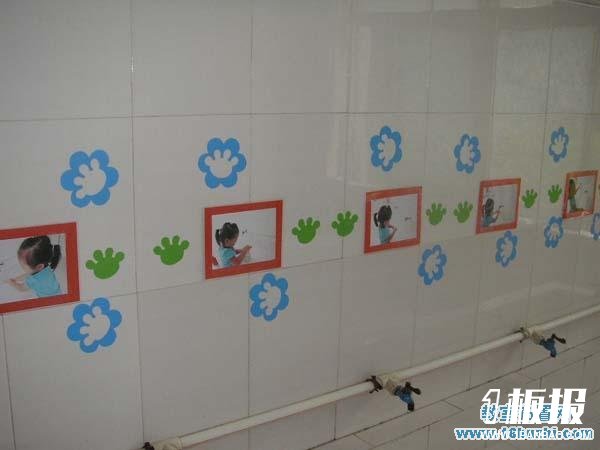 幼儿园洗手台洗手示意图设计