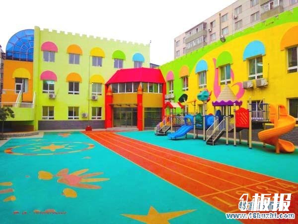 幼儿园教学楼外墙彩绘颜色