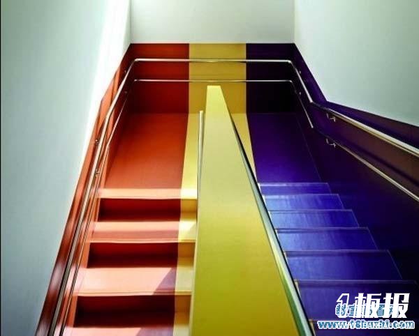 幼儿园楼梯涂色装修设计