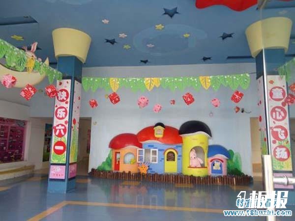 幼儿园六一儿童节大厅环境布置