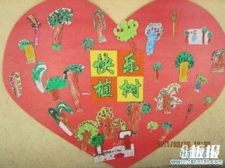 幼儿园植树节教室墙面布置