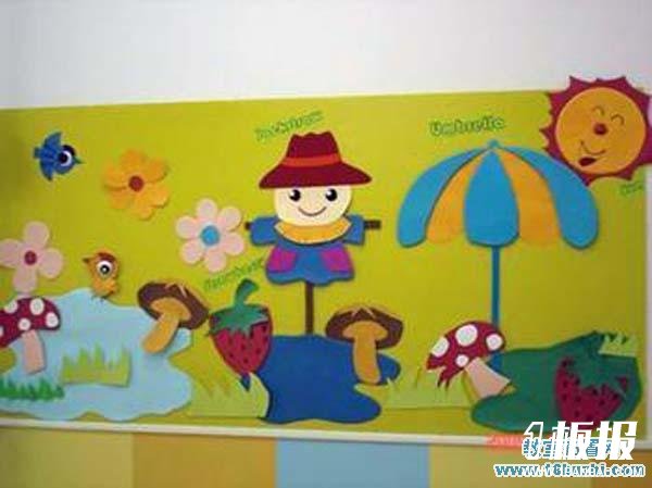 幼儿园墙面布置设计图片