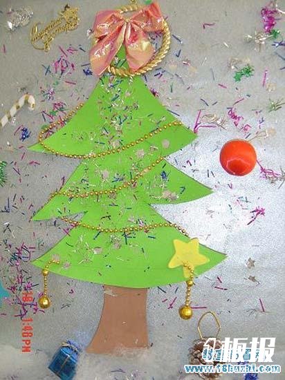 幼儿园大班圣诞节布置：漂亮的圣诞树