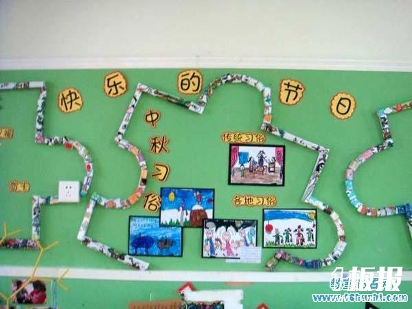 幼儿园中秋节主题墙饰设计