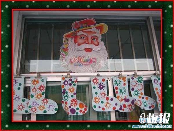 幼儿园圣诞节门窗装扮