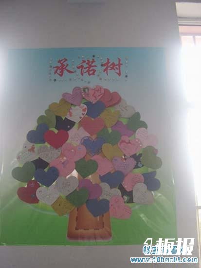 初三毕业班班级文化墙布置：承诺树