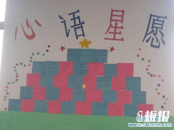 高二新学期教室墙面布置：心语星愿