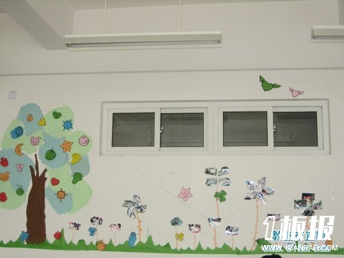 大学教室墙面布置图片:花草树木图片
