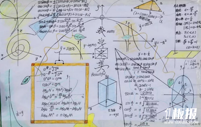 关于数学的手抄报图片大全三年级-数学之美