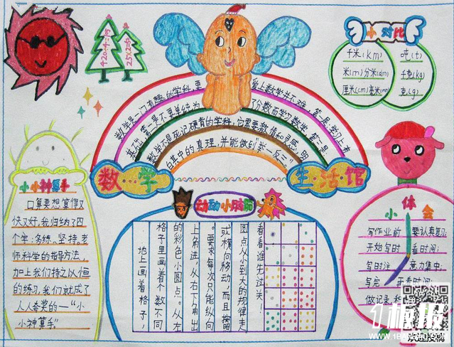 三年级数学生活手抄报-数学生活馆