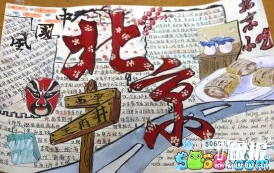 北京印象-关于暑假旅游景点的手抄报作品欣赏