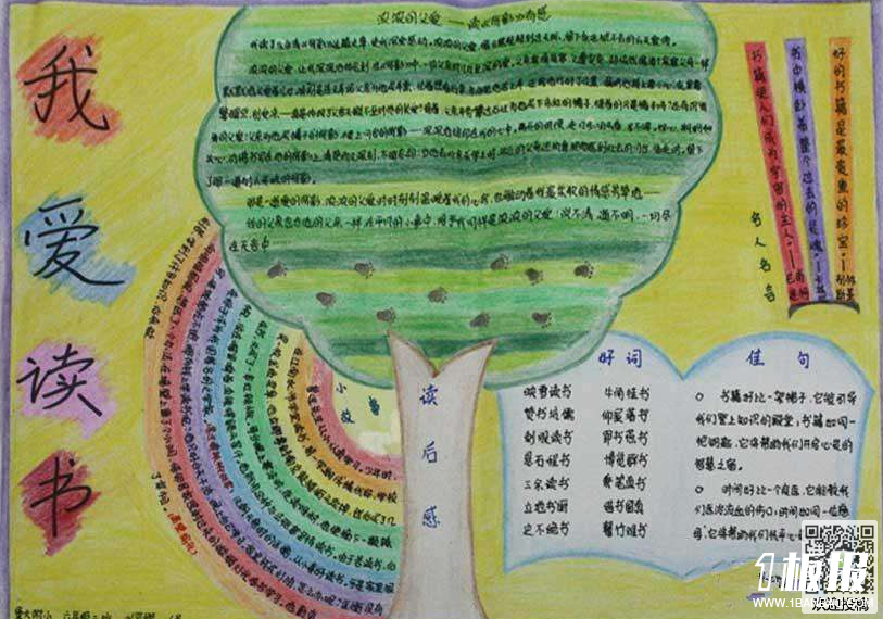 读书的手抄报简单-我爱读书