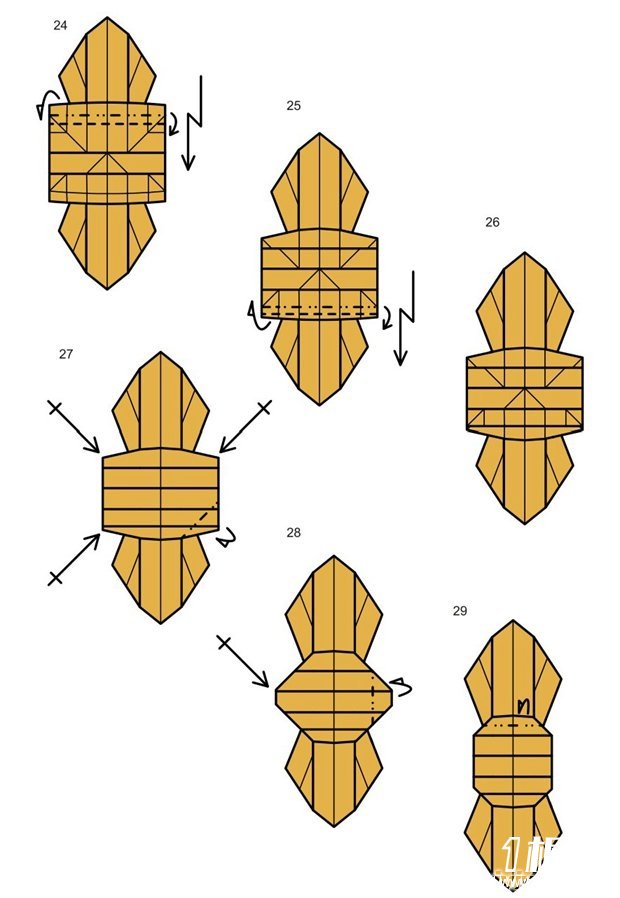 折纸蚂蚁的折纸方法5