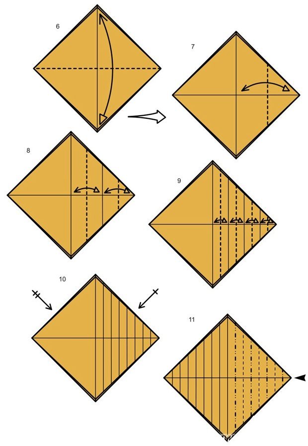 折纸蚂蚁的折纸方法2