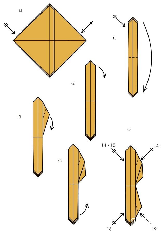 折纸蚂蚁的折纸方法3