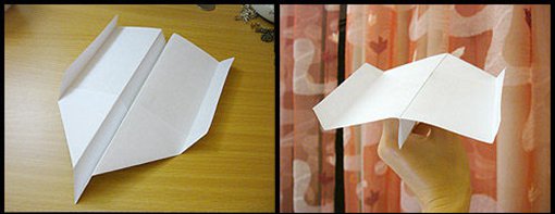 纸飞机折纸方法4
