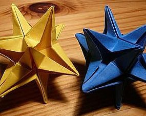立体星星,纸星星,折纸