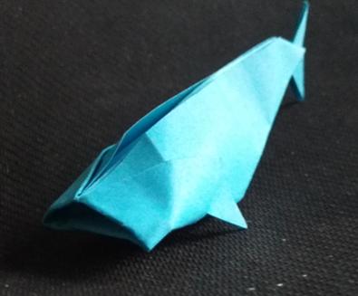 折纸鲸鱼的步骤图解