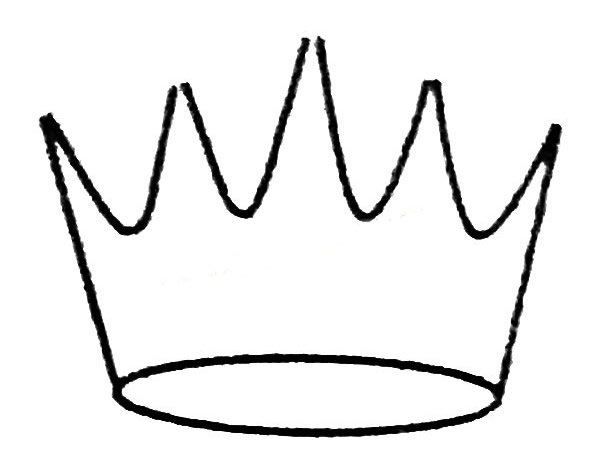 漂亮的王冠简笔画的画法2