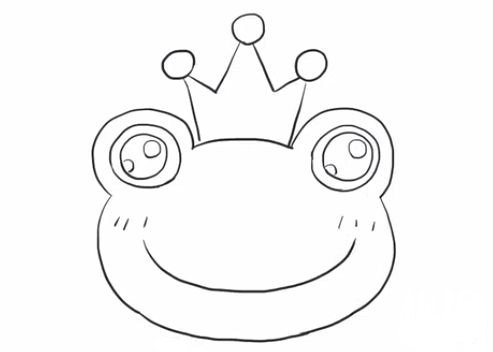 青蛙王子简笔画图片4