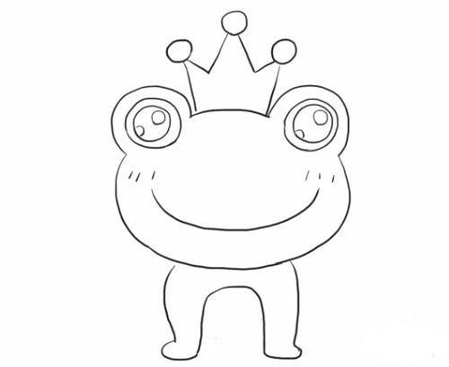 青蛙王子简笔画图片5