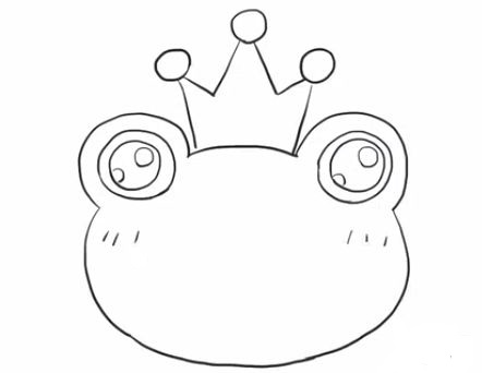 青蛙王子简笔画图片3