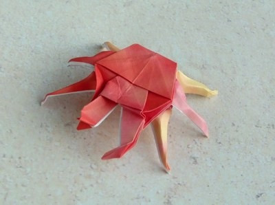 立体螃蟹的折法图解
