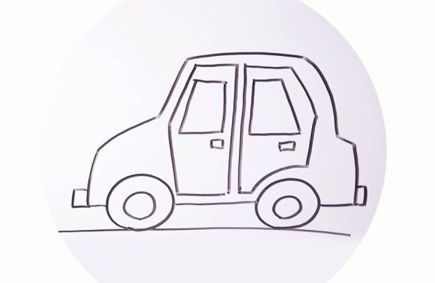 幼儿园小汽车简笔画