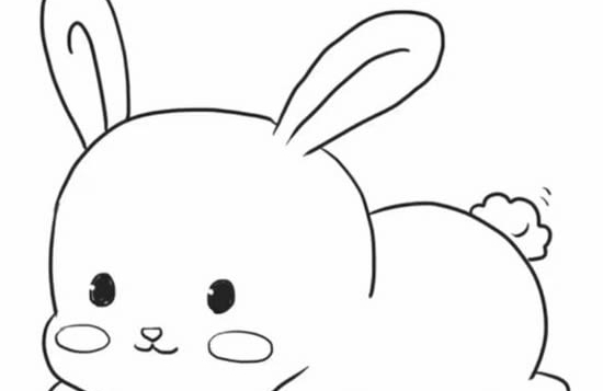 可爱小兔子简笔画步骤