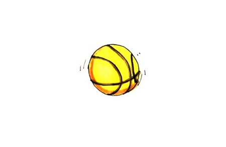 篮球彩色简笔画的画