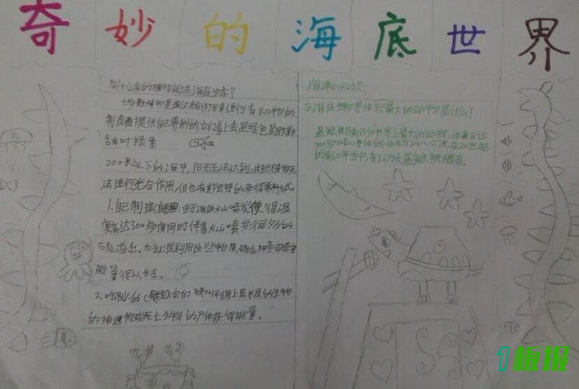 奇妙的世界手抄报简单好画3