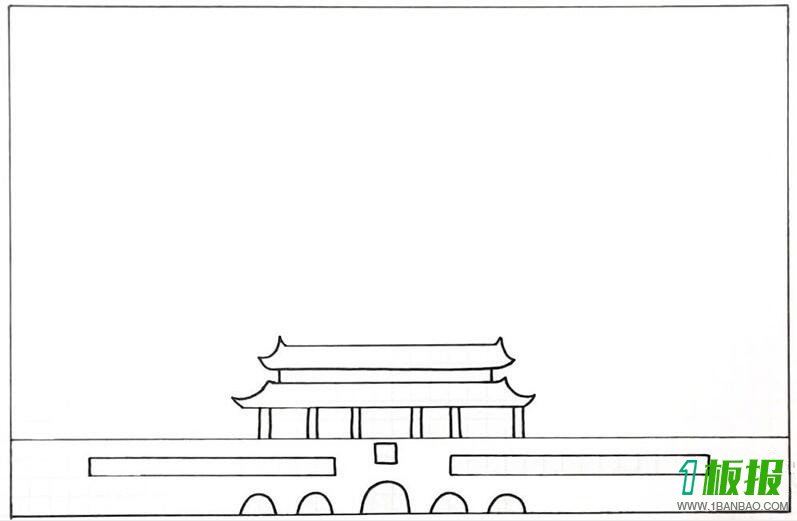 漂亮的国庆节手抄报怎么画1