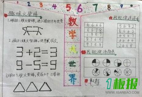 数学世界手抄报图片大全